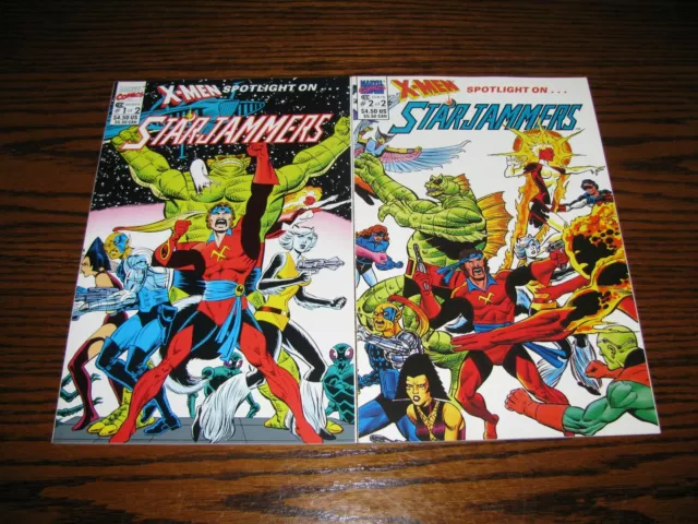 Marvel X-MEN SPOTLIGHT ON...STARJAMMERS 1,2 Complete Set!! Glossy VF+ 1990