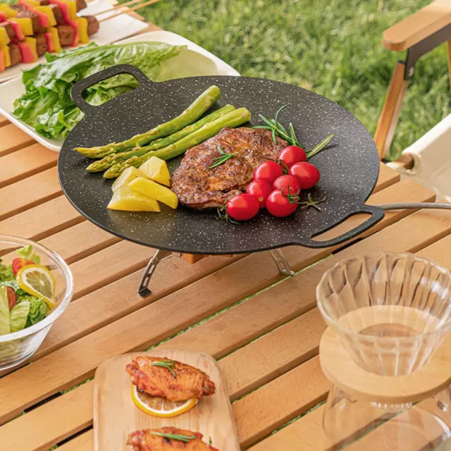 Frying Pan Korean Barbecue Plate Multipurpose Reusable for Grill