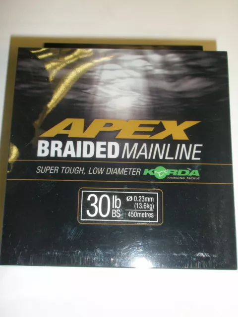 Korda Apex geflochtene Hauptlinie ALLE SORTEN Karpfenangelgerät