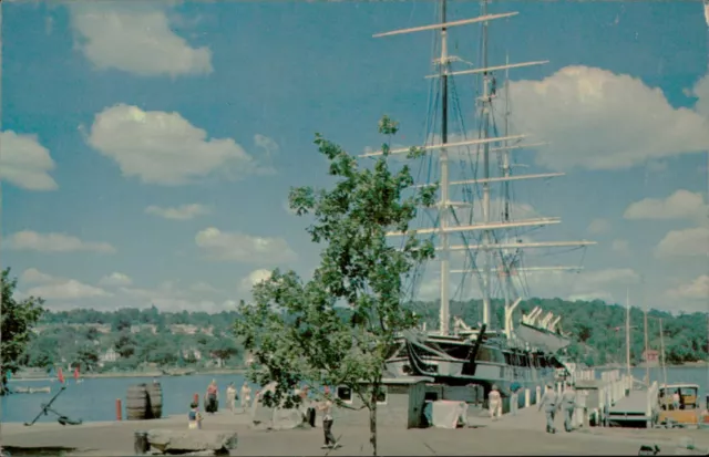 Postcard Mystic Seaport Charles W. Morgan Mystic Connecticut CT