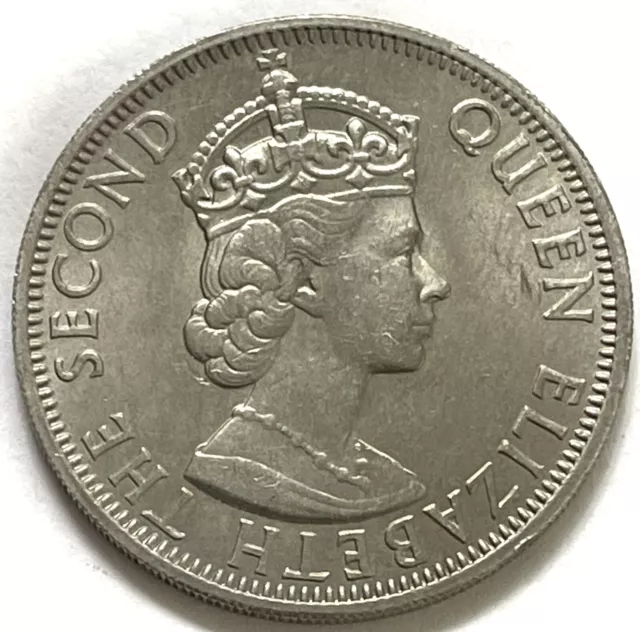 1971 British Honduras 50 Cents Queen Elizabeth II Colonial Coin Condition UNC