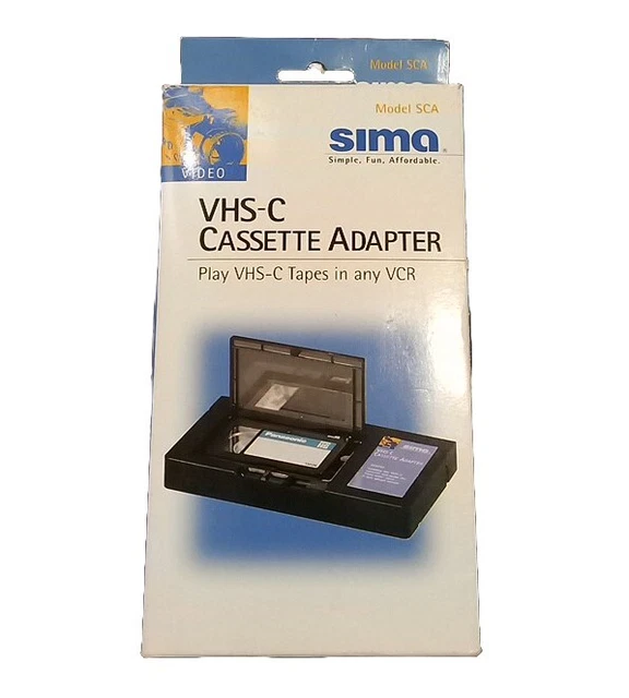 GENUINE SIMA VHSC Cassette Tape Adapter Play Compact VHSC in VCR