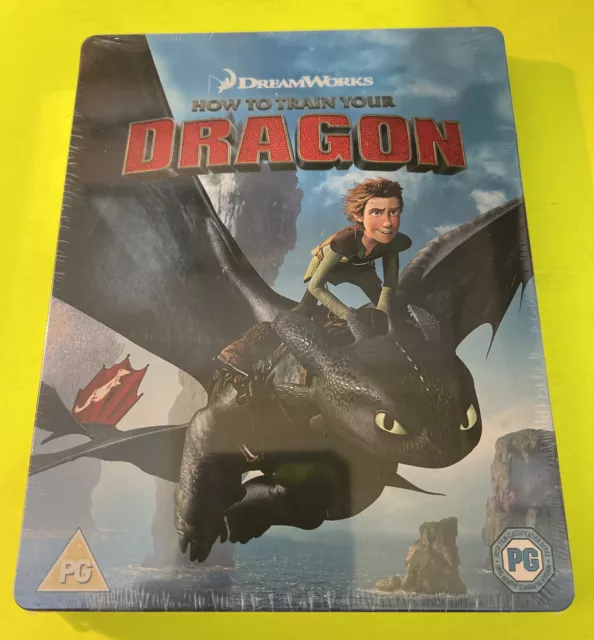 How To Train Your Dragon Uk Blu-Ray Steelbook ~ New Still Sealed & Free Post !!