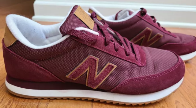 New Balance 501 Mens Size 10.5 Burgundy Athletic Running Shoes Sneakers