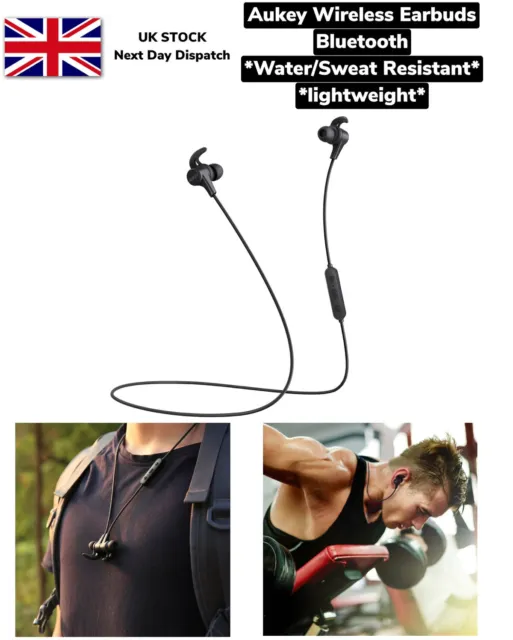 AUKEY Wireless Ohrhörer Bluetooth Magnet Ohrhörer EP-B40 Bequem IPX4 UK