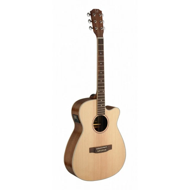 J. Neligan ASY-ACE - Guitare électro-acoustique auditorium pan coupé 4/4 - tabl