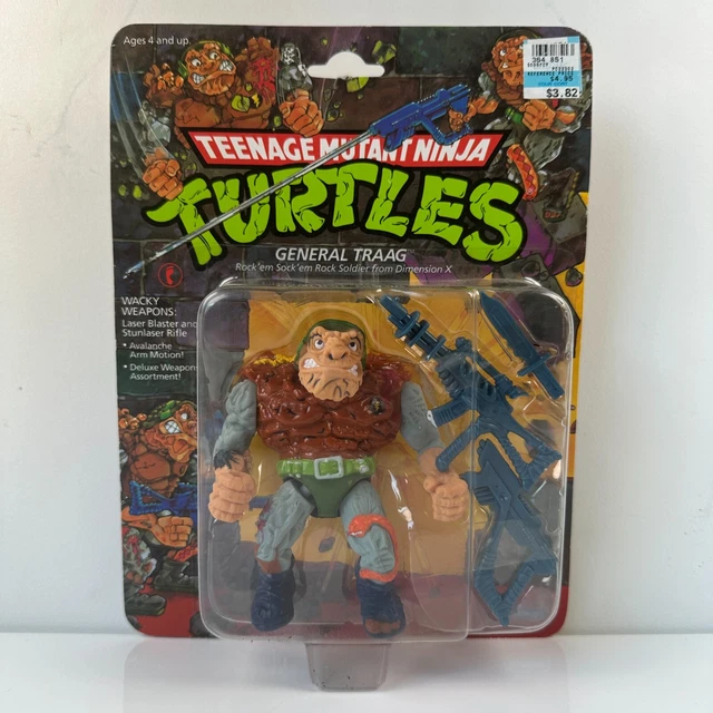 Turtle General 1989 VINTAGE TEENAGE Mutant Ninja Turtles GENERAL TRAAG action figure ...