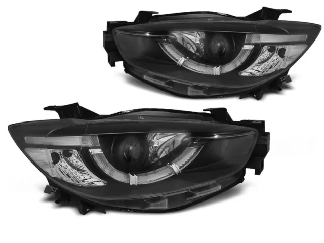 Projector Headlights LED DRL für Mazda CX5 2011-2015 Black True DRL TUNING DE LP