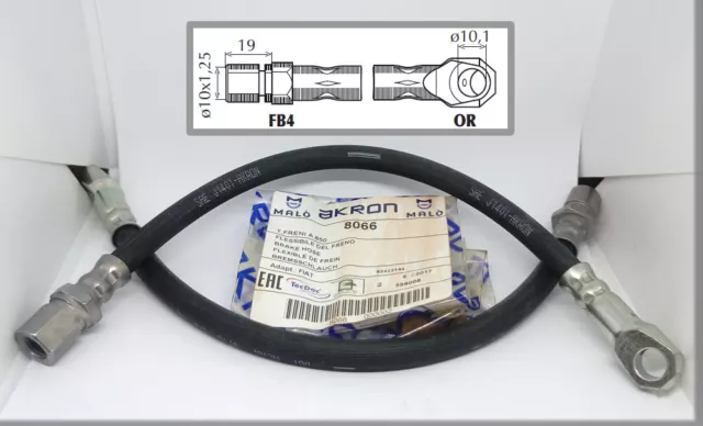 FIAT 850 BERLINE 1° - Flexible frein avant 315 mm