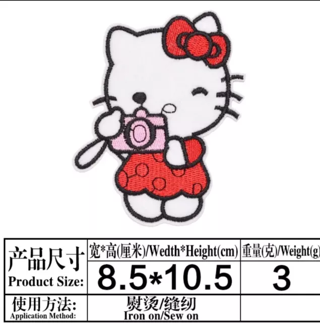 HELLO KITTY IRON On Patches Embroidered Set of 5 Loungefly Hello Sanrio New  $8.00 - PicClick
