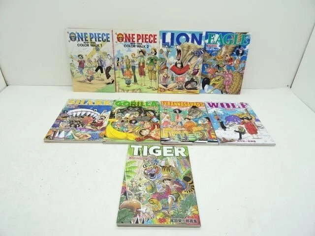 ONE PIECE COLOR WALK Vol.1-9 Set Eiichiro Oda Illustration Art Book Shueisha