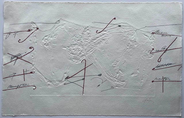 Litografía original Antoni Tàpies Litografía original Antoni Tàpies