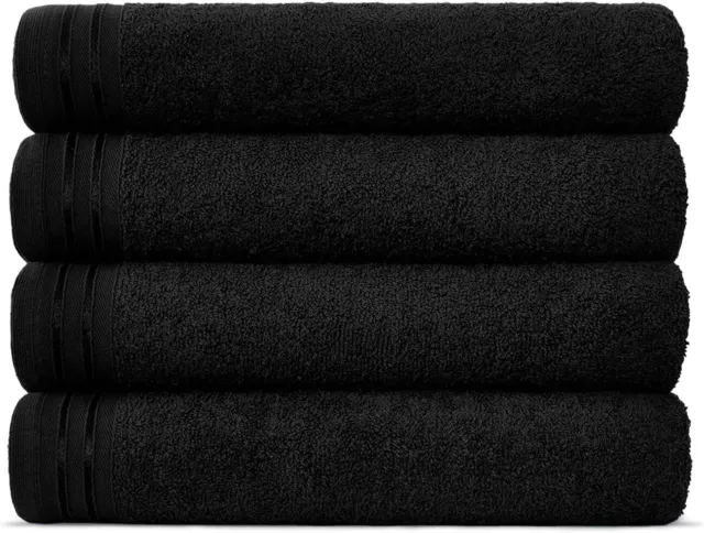 4X Extra Large Bath Sheets 100% Egyptian Cotton 450 GSM Soft Big Bath Towels 2