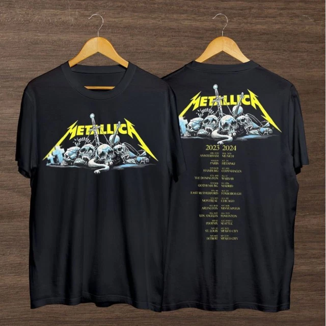 SALE!! VINTAGE METALLICA Band Metal Tour 2023 2024 M72 Tour Music Event