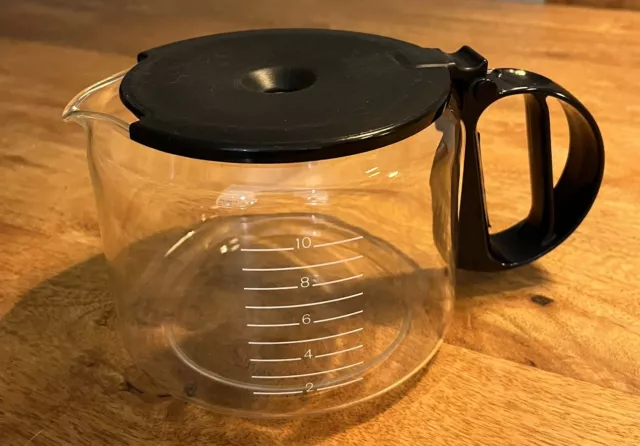 Ersatzkanne für Braun Kaffeemaschine , Glas,10 Tassen, Gebrauchsspuren am Deckel