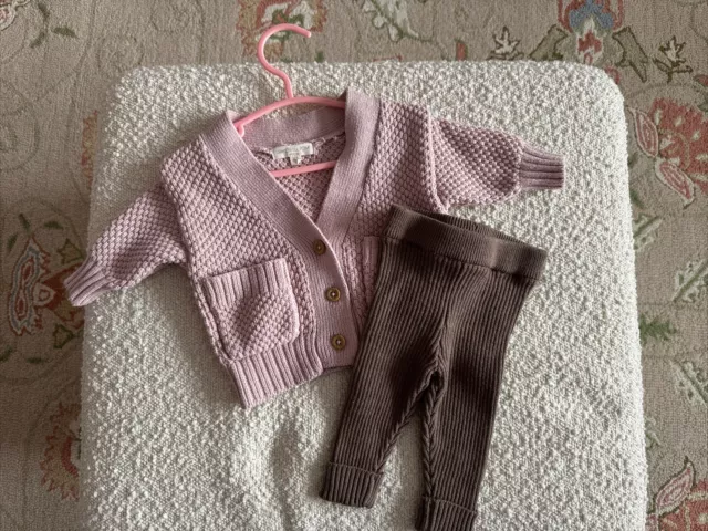 Newborn Baby Girl Knitted Outfit Grayson Collective