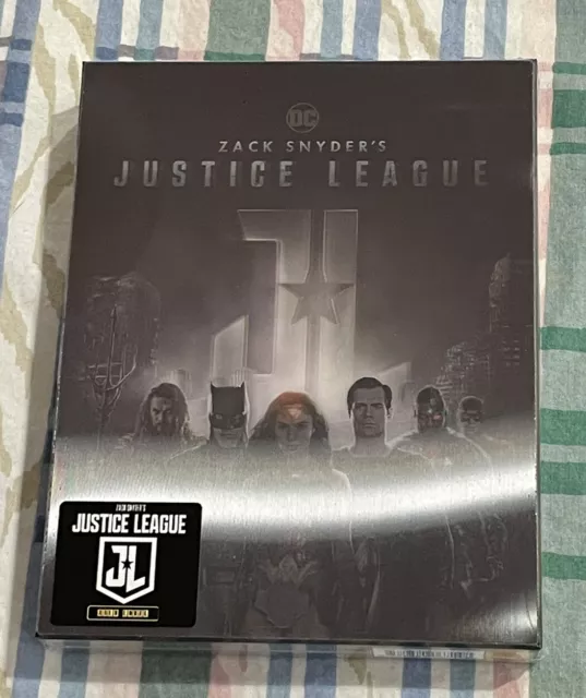 Zack Snyder Justice League 4K UHD Blu-Ray Steelbook HDZeta Double Lenticular New