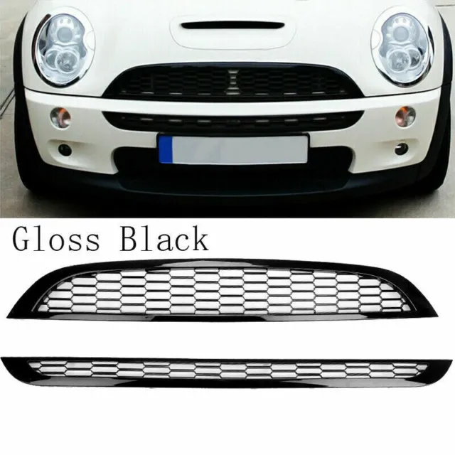 For Mini Cooper one cooper&cooper S R50 R52 R53 Gloss black front grille grilles