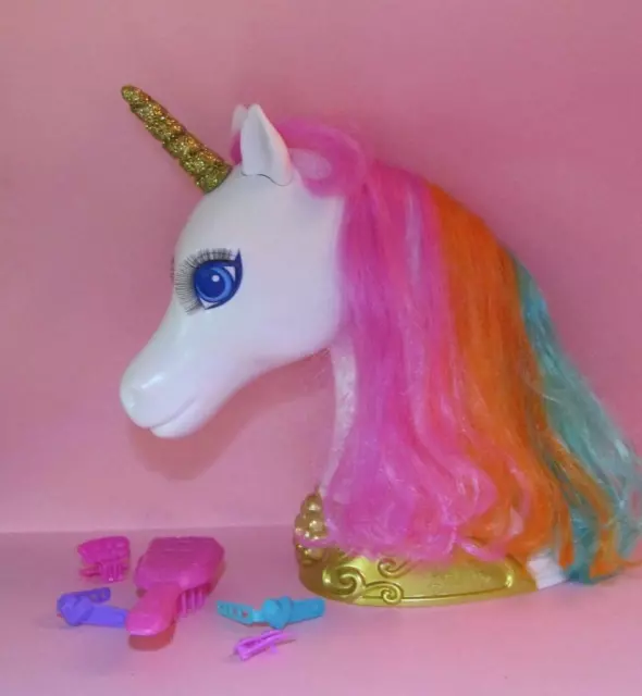 JUST PLAY BARBIE Dreamtopia Unicorn Styling Toy Head Hair 10 Pcs