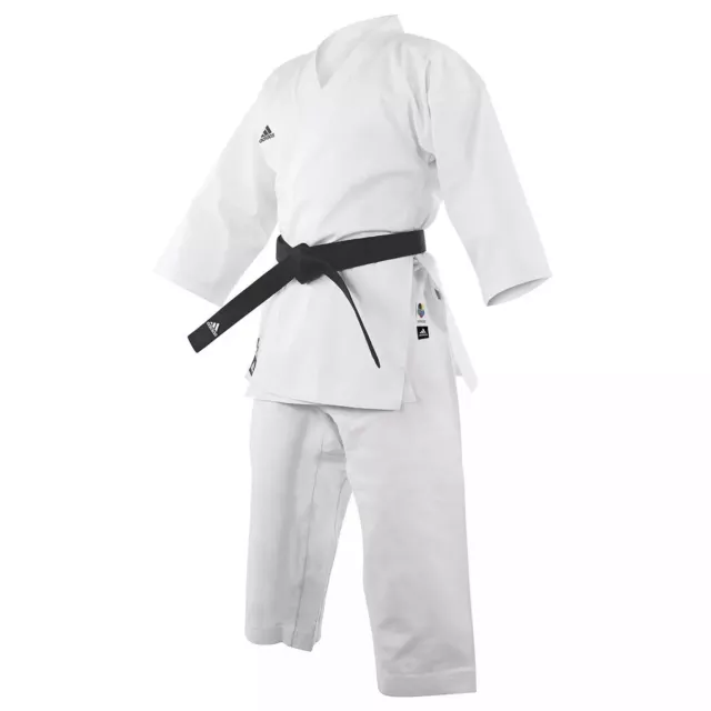 adidas Club Karate Gi WKF Approved Suit Adult Uniform White K220C