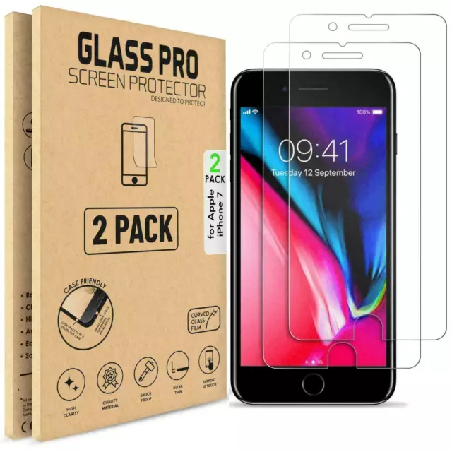 For Apple iPhone 7 Tempered Glass Screen Protector - 100% Genuine