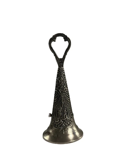 Victorian Tussie-Mussie Flower Holder Finger Ring Bride Wedding Nickel Brass