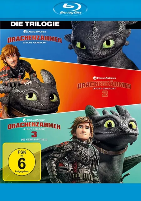 Drachenzähmen leicht gemacht 1+2+3 - Die Trilogie # 3-BLU-RAY-NEU