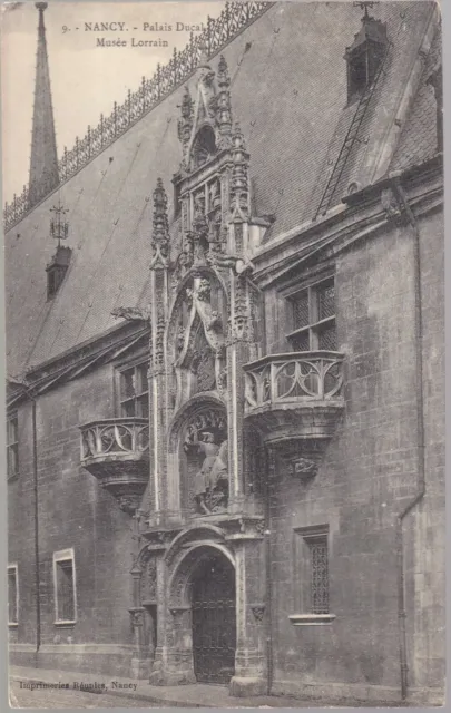 NANCY 54 Palais Ducal CPA écrite à Mlle Pauline BRUGUET Paris par Eugène en 1909
