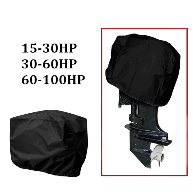 Couverture Hors-bord 100-150cv Housse Moteur Hors-Bord PRITOK Tissu Oxford 600D - 74x45x58cm Pour 100-150CV Housse Moteur Hors Bord