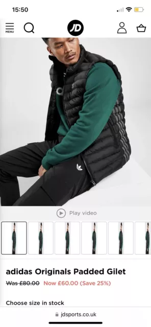 ADIDAS GILET MENS medium 50.00 PicClick UK