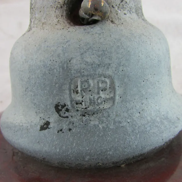 Vintage Suspension Disk Brown Ceramic Porcelain High Voltage PP Insulator 1939 6