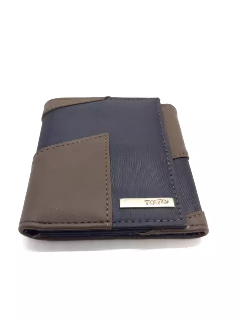 Totto Wallet Brown & Grey Foldable w/ RFID BLOCKER