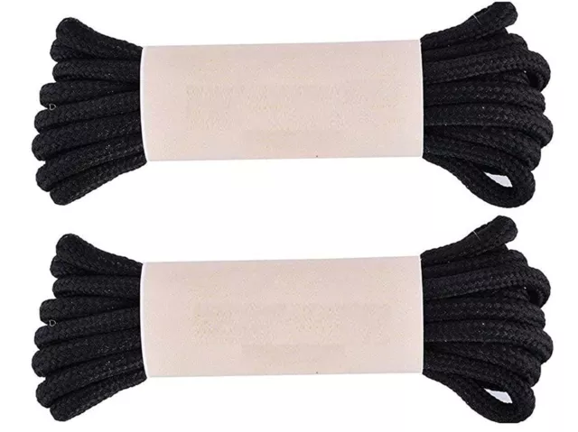 Scarpe Lacci Rotondo Colore Nero Confezione Di 2 Per Unisex