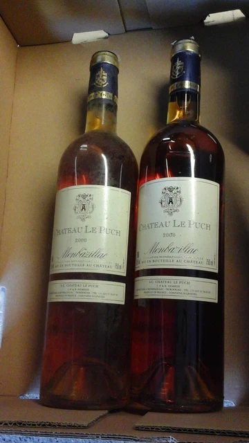 lot de 2 btlls monbazillac chateau le puch 2000