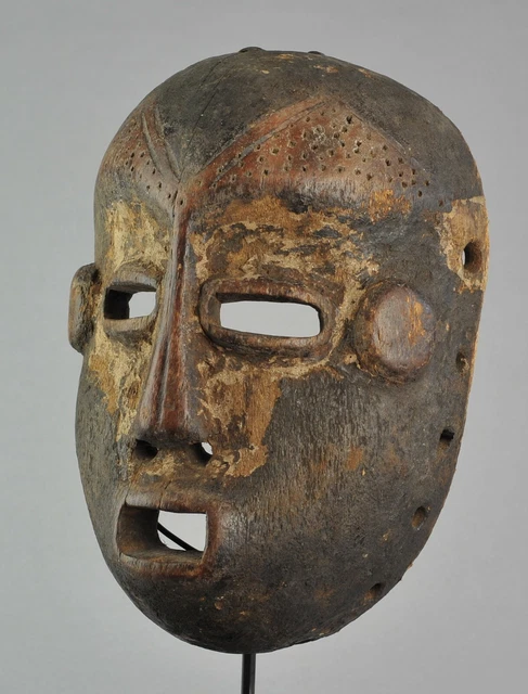 Large LEGA Bwami cult wooden Face Mask Congo Drc Warega African Tribal Art 1077