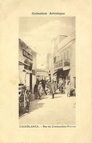 Cpa Maroc Casablanca Rue Du Commandant Prevost