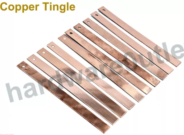10 x Copper Roofing Strips 150 x 12mm  Soaker, Tingle, Slate Roof, Shim Free P&P