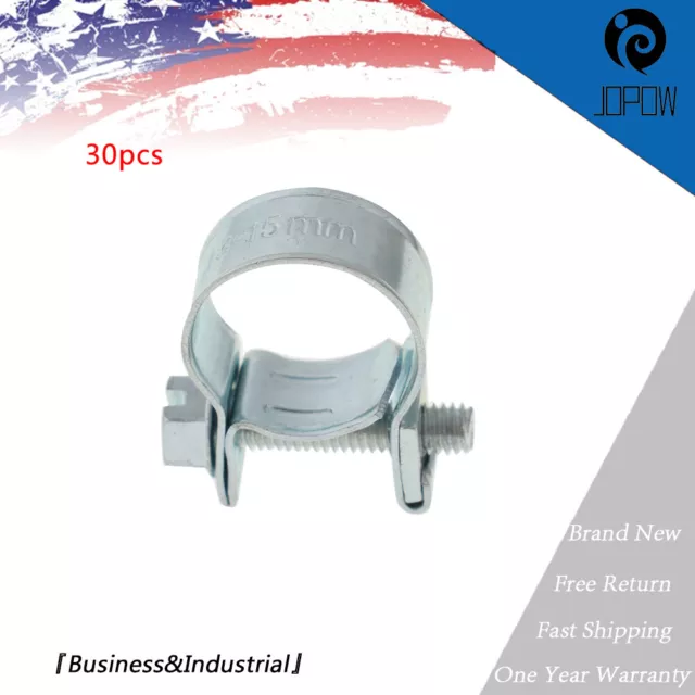 30 Pcs 5/16" （13mm-15mm) FUEL INJECTION HOSE CLAMP / AUTO Fuel clamps