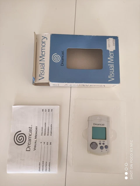 Visual Memory Unit Officiel Sega Dreamcast Pal Euro En Boite Vmu