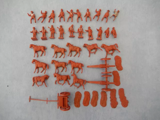 VINTAGE 1960''s AIRFIX HO/OO Plastic Figures- AMERICAN CIVIL WAR ARTILLERY.