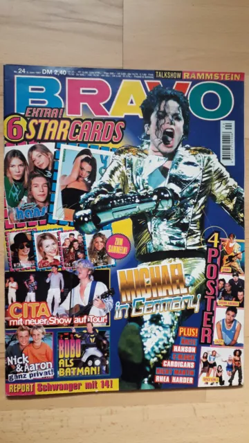 BRAVO Nr.24 vom 5.6.1997 Rammstein, Spice Girls, Skunk Anansie, Michael Jackson