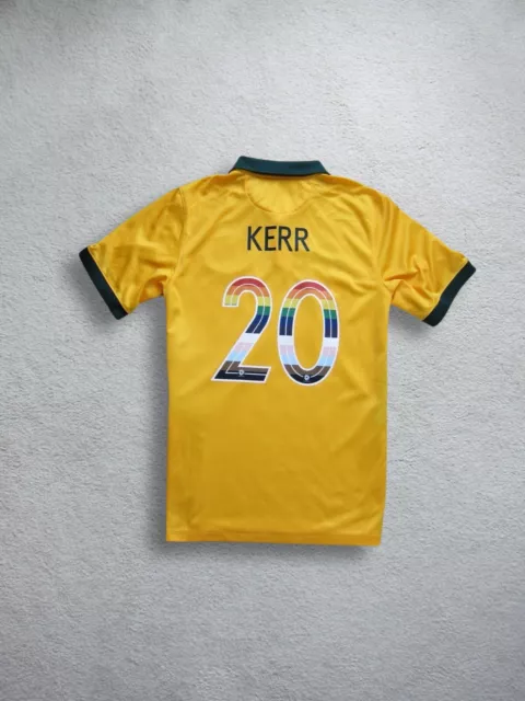 Matildas KERR WorldPride 🌈 Australia Soccer Jersey Football Socceroos Rainbow