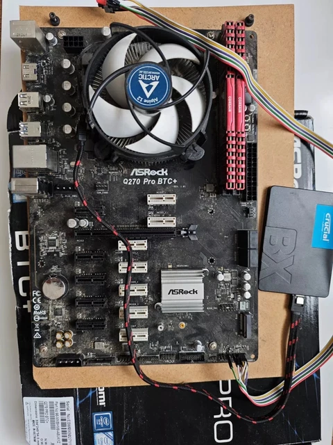 ASROCK Q270 PRO BTC + Intel G4400 + Cooler + 8gb Ram £104.72 - PicClick UK