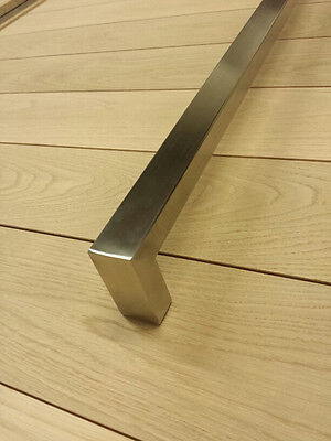 48" Square Modern Entryway Handle, Stainless Steel, Entrance Door Push Pull