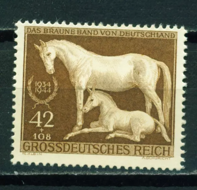 Germany WW2 Third Reich Race Horse stamp 1944 B283 MLH