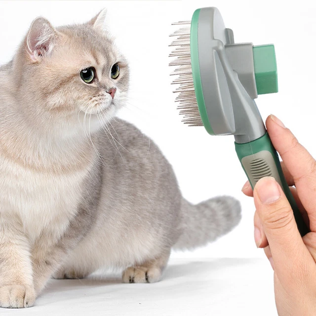 Universal Dog Cat Massaging Brushes Pet Grooming Combs Tool (Green Thick Needle)
