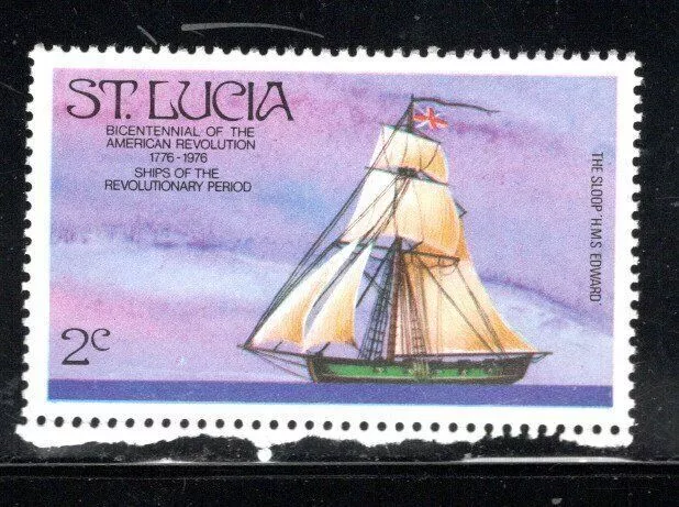 St Lucia Stamps     Mint Hinged   Lot 1980Aw