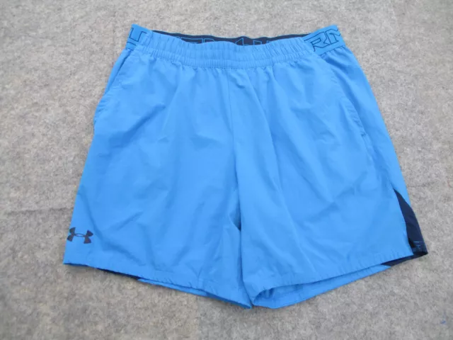 Under Armour Shorts Mens Extra Large Blue Active Gym Workout Pockets