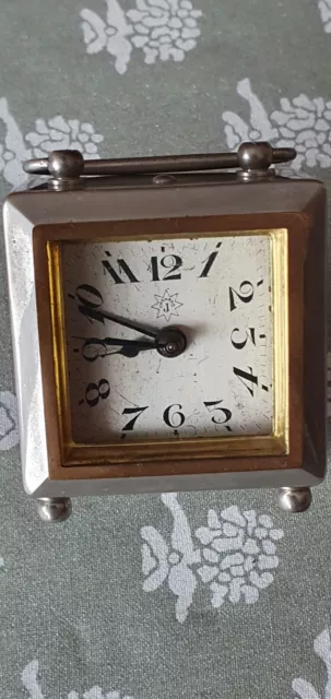 Antico Orologio sveglia vintage  alarm clock da tavolo RARA tedesca Germany Jung
