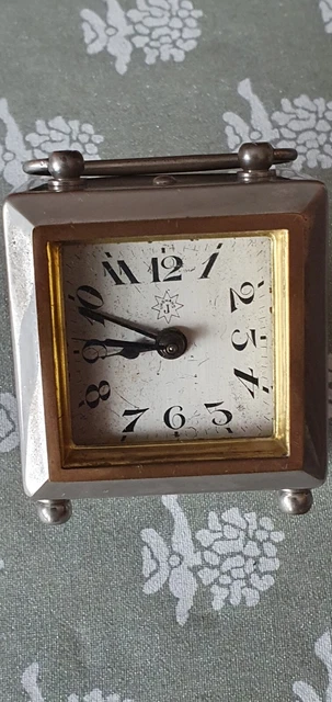 Antico Orologio sveglia vintage  alarm clock da tavolo RARA tedesca Germany Jung